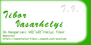 tibor vasarhelyi business card